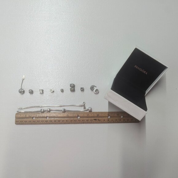 Pandora Bracelets (Small) and Charms in Sterling Silver - Picture 1 of 16